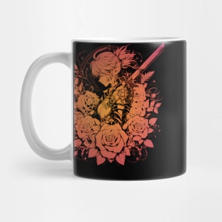 Anime warrior girl artwork Mug